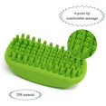 thumbnail image 3 of Cepillo de masaje para baño de mascotas, para ducha de perros con deflector transparente, fácil de quitar, herramientas para peinar para el cuidado del baño, hechas de goma suave, 3 of 5