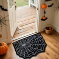 thumbnail image 4 of Halloween Bath Rugs Spider Web Bathroom Rug Non-Slip Floor Mat for Bathroom Kitchen Rug Absorbent Bath Tub Mat Room Halloween Bath Rug, 16x24in, 4 of 6
