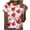 ❧357-Orange, variant on Women's Orange Autumn Maple Leaf Festival Print Crew Neck Short Sleeve T Shirt Top Casual Soft Breathable Summer Daily Wear Loose Fit Blouse