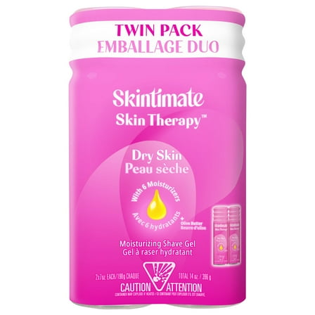 Skintimate Skin Therapy Dry Skin Shave Gel - Twin Pack - 2 pk (Packaging May Vary)