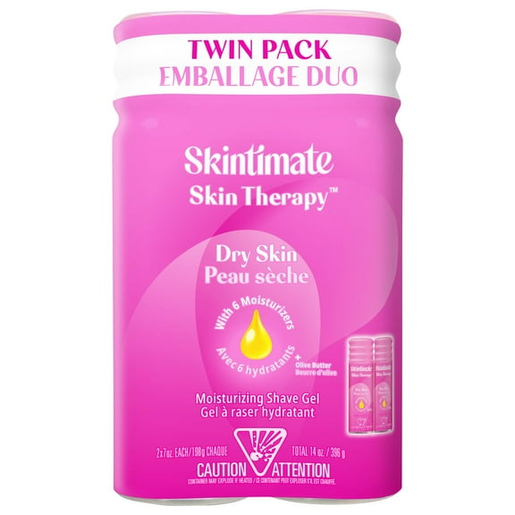 Skintimate Skin Therapy Dry Skin Shave Gel - Twin Pack - 2 pk (Packaging May Vary)