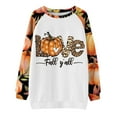 thumbnail image 4 of Dyegold Pumpkin Sweater For Women Ladies Cute Vintage Western Tops Women Fall Clothes Fall Sweatshirts Y2K Clothes Plus Size ​Christmas ​Womens Fall Clothes ​Holiday Gift Finder, 4 of 5