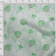 thumbnail image 4 of oneOone Rayon Green Fabric Floral Floral With Texture Craft Projects Decor Fabric Printed By The Yard 56 Inch Wide, 4 of 4