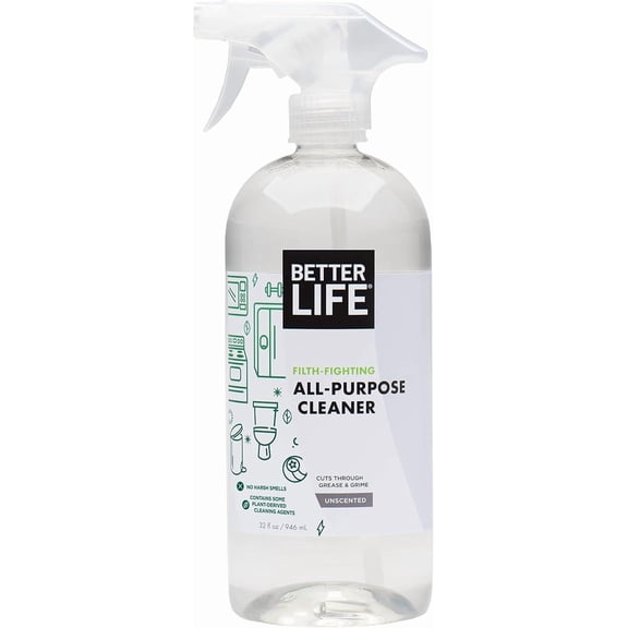 All Purpose Cleaner - Multipurpose Home and Kitchen Cleaning Spray for Glass, Countertops, Appliances, Upholstery & More - Multi-surface Spray Cleaner - 32oz Unscented
