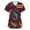 Light Purple_BX27, variant on Lumtrix Mardi Gras Print Scrubs for Women Design Plus Size V Neck Nursing Uniform 2026 Spring Summer Short Sleeve Tops With Pockets Side Slit Shirt Multicolor 5XL