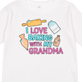 thumbnail image 4 of Inktastic I Love Baking with My Grandma Girls Long Sleeve Toddler T-Shirt, 4 of 5