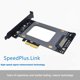 thumbnail image 4 of Tarjeta vertical Tarjeta vertical PCIE X4 U.2 a PCIE SSD Adaptador PCIe SATA HDD Tarjeta de expansión de computadora JShteea Nuevo, 4 of 8