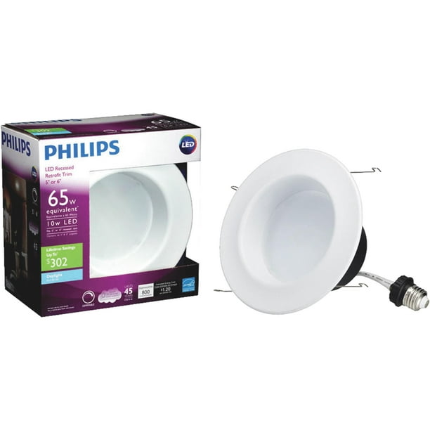 Omsorg Dangle silhuet Philips Retrofit 10W LED Recessed Light Kit - Walmart.com