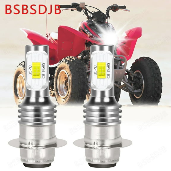 For Honda FourTrax 250 1885-1992 White 6000K H6M LED Headlight High/Low Beam Bulbs