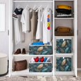 thumbnail image 6 of Foldable Fabric Storage Bin Home Cubes Clothing Organizer Bins Large Collapsible Box Basket for Home Organizer Snowflake and Feather Pattern, 6 of 7