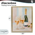 thumbnail image 4 of Stupell Industries Eclectic Champagne Triple Toast Gold Floating Frame Canvas Art, 25 x 31, by The Prints Vibe, 4 of 8