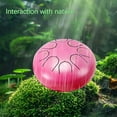 thumbnail image 5 of Steel Tongue Drum 6 inch 8 Notes Musical Percussion Instrument, Rain Drum for Outside - Musician Gift for Family and Friends, 5 of 9