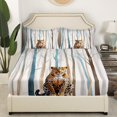 thumbnail image 3 of Erosebridal Leopard Print Full Sheet Sets, Wild Cheetah Bedding, 4 Pieces, Microfiber, 3 of 6