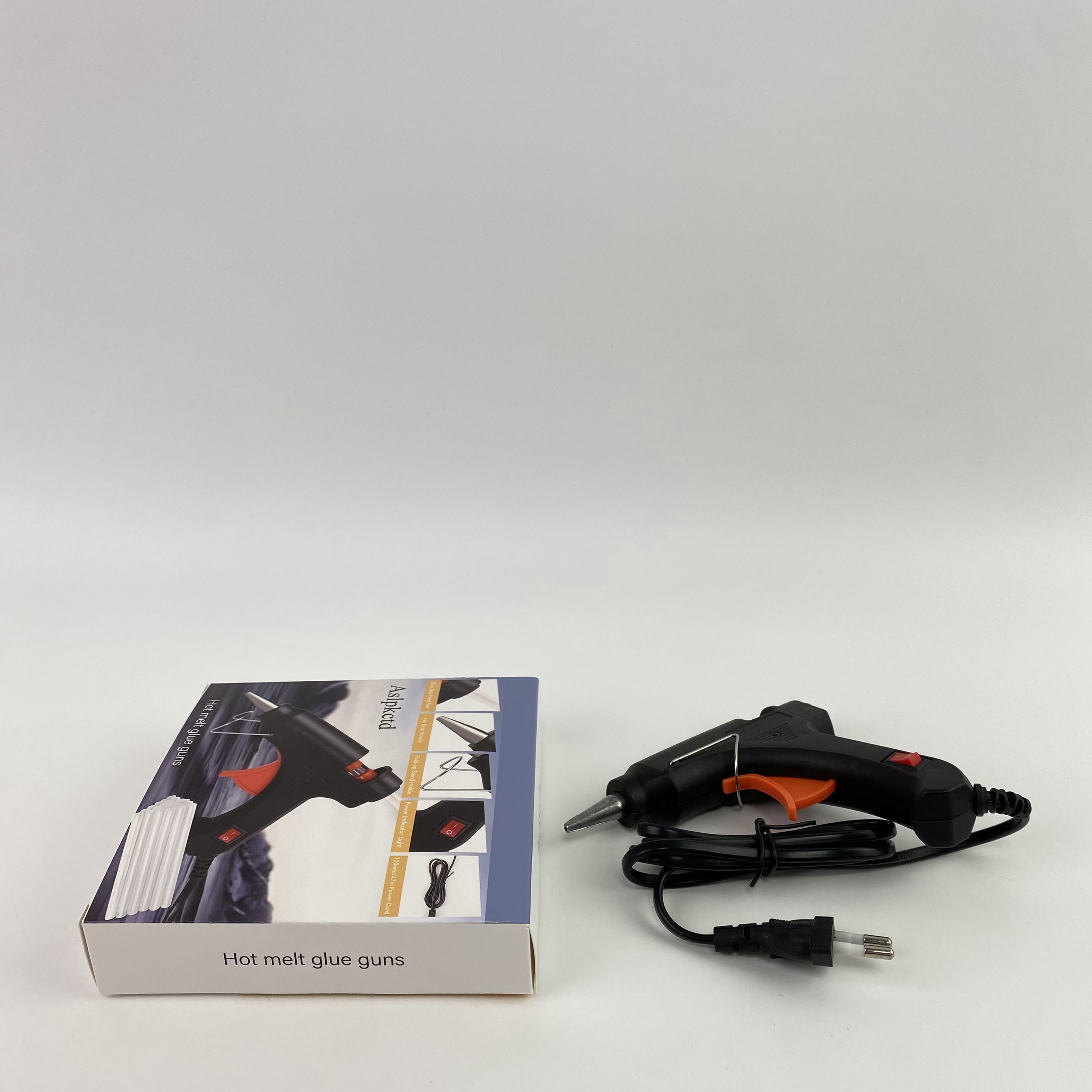 Aslpkctd Hot melt glue guns,Hot Glue Gun, Fast Preheating Hot Melt, Mini Glue Gun Quick Home Repairs, 20W Black