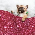 thumbnail image 3 of Naloa Pink Glitter Dog Blanket, 3 Sizes Cat Blanket for Indoor Cats Large Medium Small Dog Gifts-Medium, 3 of 8