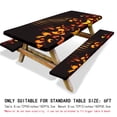 thumbnail image 4 of Ganfancp Cubremesa Picnic con Funda Beachss Set Tres Piezas Mantel Traje Elástico Paño Asiento Mesa Camping Paño Mantel Impermeable Exterior Ofertas y Liquidaciones Juego de Tres Fundas para Sillas, 4 of 6