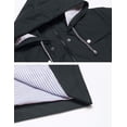 thumbnail image 4 of Gabardina impermeable LOMON con capucha larga para mujer, 4 of 6