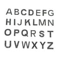 thumbnail image 1 of 26 Pieces Alphabet Letters Patch A-Z Apply Patch Iron in Cost On Appliques Badge Black, 1 of 8