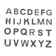 thumbnail image 1 of 26 parches con letras del alfabeto para planchar en ropa, con pedrería. Negro, 1 of 9