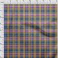 thumbnail image 3 of oneOone Cotton Poplin Blue Fabric Madras Check Dress Material Fabric Print Fabric By The Yard 56 Inches Wide, 3 of 4