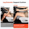 thumbnail image 6 of Coverado Car Seat Leg Extender for Car Seats&Office Chairs, Ergonomic Support Cushion for Multi-Scene Use, Universal Leg Support Cushion, Gray, 6 of 10