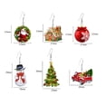 thumbnail image 4 of 6 pendientes de Navidad para mujer, estilo navideño, pendientes colgantes, regalo para niñas, 4 of 6