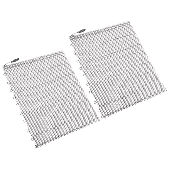 Masteelf  2 Pcs Fireplace Screen with Handles for Protection