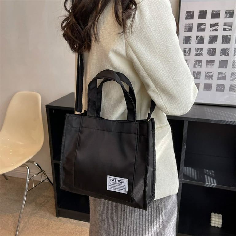 Nitouy Fashion Crossbody Tote Bag Women Solid Satchel Top-handle