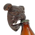 thumbnail image 2 of Cast Iron Bar Cantina Georgia Bulldog Bottle Opener Wall Mounted Rustic Brown, 2 of 4