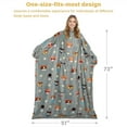 thumbnail image 4 of Catalonia Wearable TV Blanket with Sleeves Arms Micro Plush Fleece Wrap Throw Robe 73 x 51”, 4 of 6