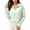 Light Green, variant on Women’s Ice Silk UPF Sun Protection Hooded Jacket, Full Zip Cropped Long Sleeve Lightweight Summer Outdoor Coat One Size Fits All