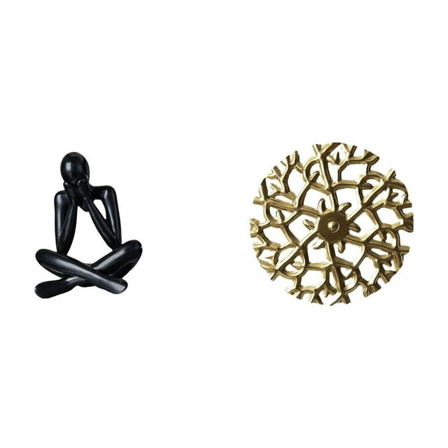 Escultura Abstracta Moderna, Estatua Decorativa Coleccionable Para Sala De Estar, Estantería, Decoración Del Hogar, Arte Mural De Metal, Placa Rústica De Hierro Forjado Con Paisaje, Colgante
