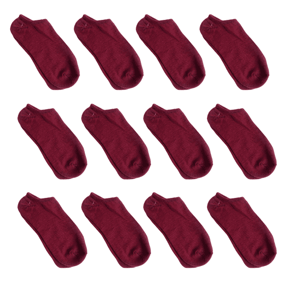 12 Pares calcetines color vino ANVAR