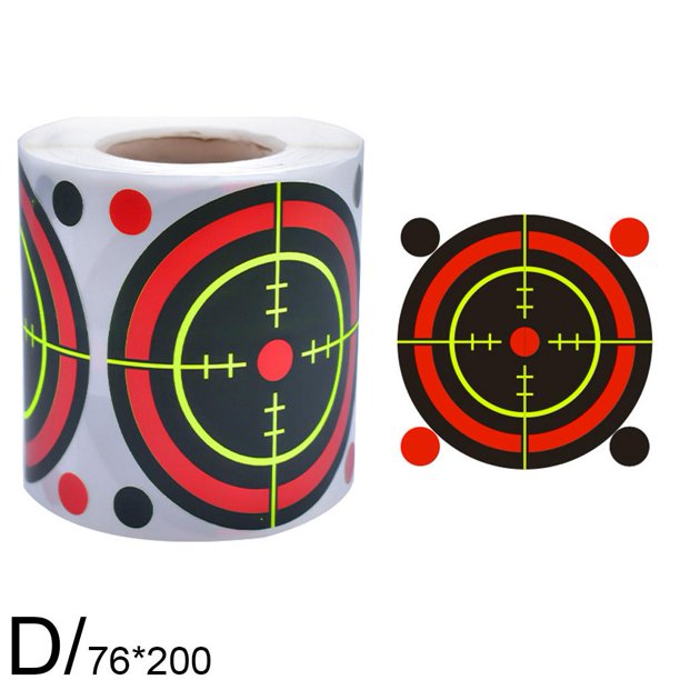Cibles autocollantes fluo 30 cm - Lot de 10 -Entraînement précision - Cibles papiers (14483485
