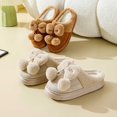thumbnail image 5 of KANG Cozy Winter Slippers For Suede Bow Design Indoor Shoes With Comfortable Toe Coverage For Her And Couples, 5 of 7