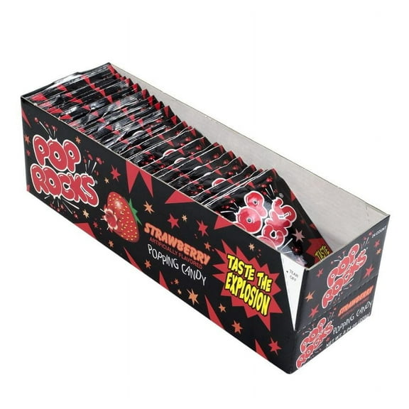 Pop Rocks Strawberry Hard BCF26 Candy, 0.33 oz., 24 Pieces (209-00231)