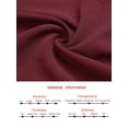thumbnail image 5 of DARING DIVA Wrap A-Line Pleated Midi Long Sleev Dress 2XL Wine Red, 5 of 6