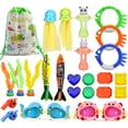 thumbnail image 1 of Ruiboury Non-toxic ABS Swimming Toys Set - Safe And Hypoallergenic For Kids Training Underwater Fun Diving Pool Game Smooth Line 86 86 1Set, 1 of 6