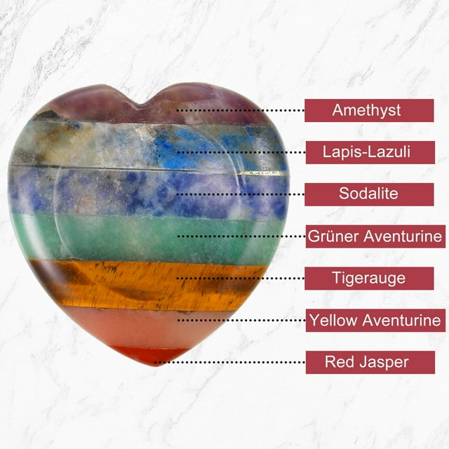 Wweixi Heart Gemstone Massage Tool Lightweight And Portable Relaxation Aid Heart Gemstone Massage Stone