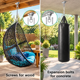360° Rotate Stainless Steel Heavy Duty Hanging Brackets Kit, 2-Pack ...