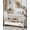 White, variant on WoofPaw Console Table with 3 Bottom Drawers, 57.9" W Sofa Side Table Entryway Desk with 3 Storage Cubbies 1 Open Shelf, Vintage TV Stand for Hallway Living Room Office,White