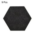thumbnail image 3 of Uxcell Felt Coasters, Hexagonal Absorbent Pad Coaster for Drink Cup Pot Bowl Vase, Dark Grey 9 Pack, 3 of 5