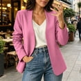 thumbnail image 2 of KyCheLot Plus Size Blazers for Women Fall Solid Color Long Sleeve Jackets Casual Work Business Officewear, 2 of 9