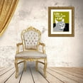 thumbnail image 3 of Oliphant, Ginger 15x18 Gold Ornate Wood Framed with Double Matting Museum Art Print Titled - Life is Better with a Cat, 3 of 4
