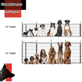 thumbnail image 5 of IGOOUO 8-Panel 32-Inch Height Portable Metal Outdoor Pet Playpen for Small & Medium Dogs with Carry Straps, Black, 5 of 7