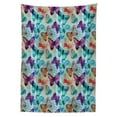 thumbnail image 3 of Ambesonne Colorful Tablecloth Rectangular Table Cover, Butterflies Letterings, 60"x90", Multicolor, 3 of 4
