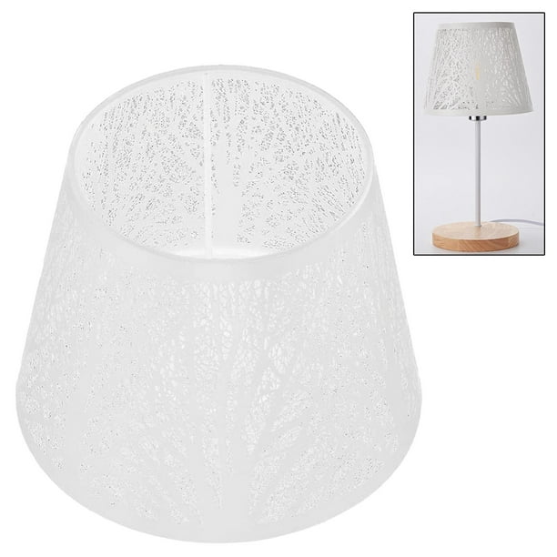 FRCOLOR Pleated Fabric Lampshade – Cloth & Iron Light Cover For E27 Table, Floor & Bedside Lamps, 9.4-Inch Retro Style