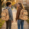 thumbnail image 3 of Pzuqiu Cute Giraffe Print 17 Inch Kids Backpack Ultra-Soft Padded Straps Large Capacity Laptop Lightweight School Bag for Boys Girls 6-10 Years Elementary School Students, 3 of 7