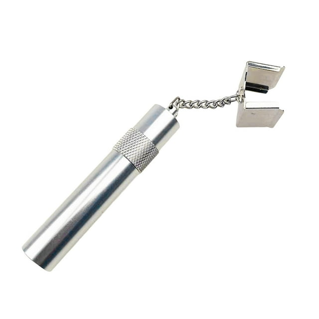 Herramientas de punta de taco de billar 3 en 1, soporte de tiza de billar, herramienta de preparación de punta de taco, agarre de mesa Plata