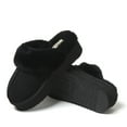 thumbnail image 4 of Fireside by Dearfoams Women's Melton Genuine Shearling Platform Scuff Slipper, 4 of 7